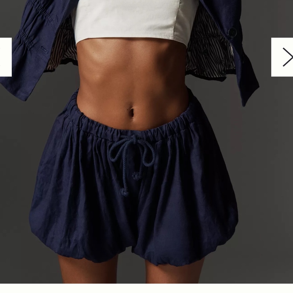 Navy Blue bubble shorts